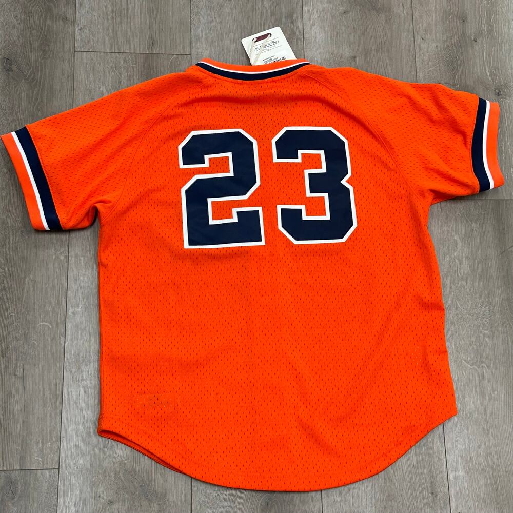 Mitchell & Ness Detroit Tigers Gibson 1993 Orange Mesh Jersey size Large L B30 - Picture 8 of 9